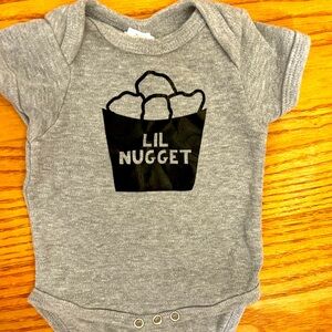 Infant onesie ‘Lil Nugget’ NWOT